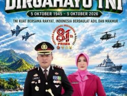 Polres Pasaman Barat Beserta Bhayangkari Ucapan Selamat HUT Ke-81 Tahun TNI