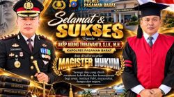 AKBP Pol Agung Tribawanto Raih Gelar Akademik Magister Hukum